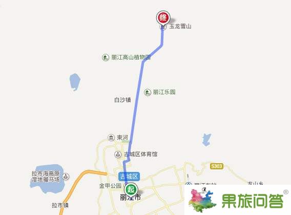 麗江到玉龍雪山怎么坐車？有多少公里？麗江到玉龍雪山班車