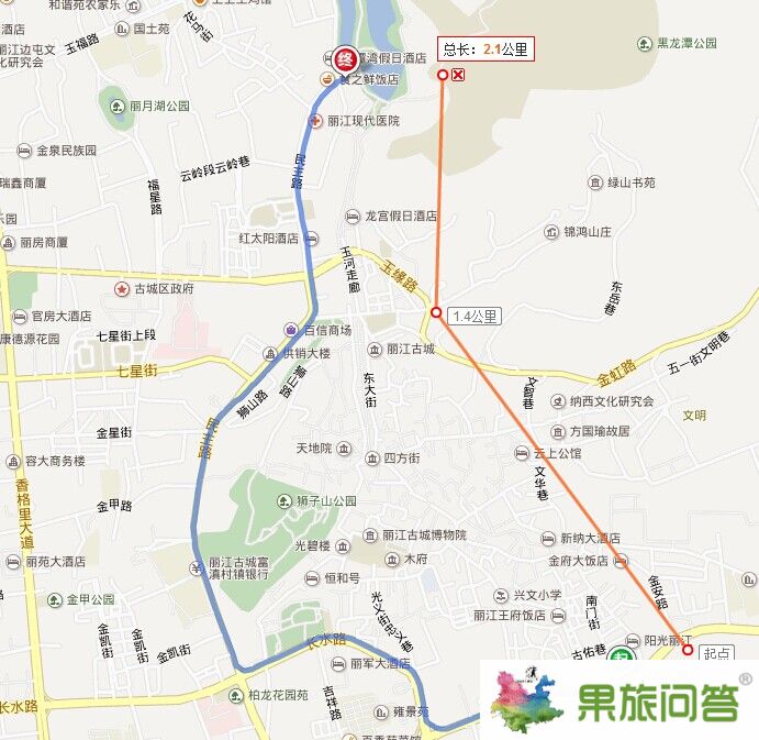 麗江古城到黑龍?zhí)豆珗@有多少公里?黑龍?zhí)豆珗@門(mén)票多少錢(qián)?